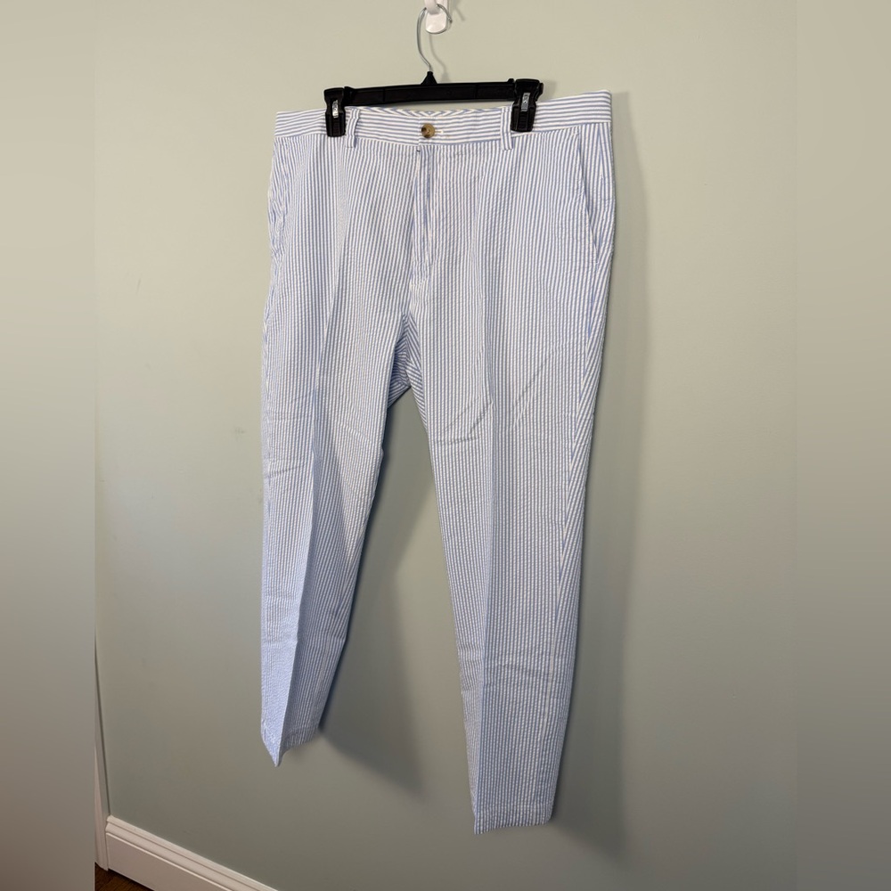 Men's Vineyard Vines Blue and White Pants Size 38 x 30 - Picture 3 of 5